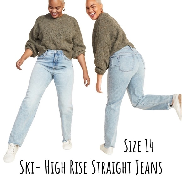 New! Old Navy Ski-Hi Straight Jeans - Picture 2 of 11